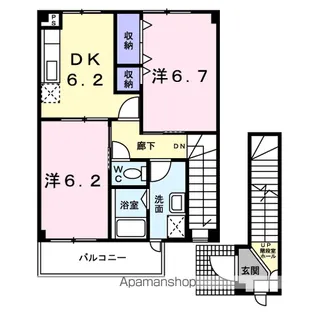 あじさい Ⅰ【2階】の間取り