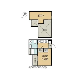 1Rの間取り画像