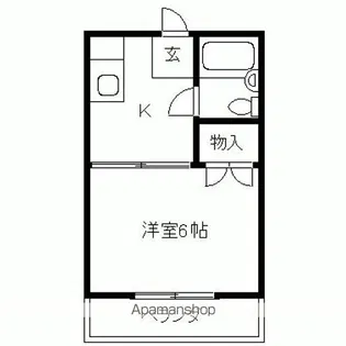 コーポ橋羽【3階】の間取り