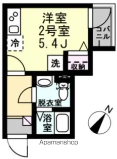 ベイルーム妙蓮寺【2階】の間取り