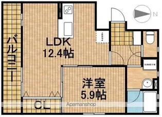 フォレストハウスⅡ【301号室】の間取り