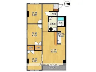 CENTER CITY⑥【4階】の間取り