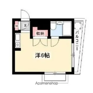 1Rの間取り画像