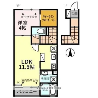 HIBIKI【2階】の間取り
