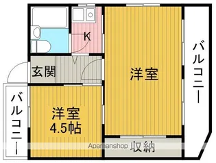 USHIRO【3階】の間取り