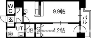アルファタワー札幌南4条【11階】の間取り