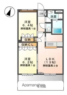 マッセリア雅【1階】の間取り