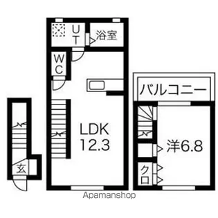 プラチナフォルム東中野【2階】の間取り