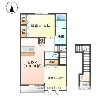 サン・セレスト【2階】の間取り