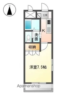 エトワール大開【101号室】の間取り