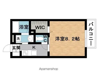 ハイツ,エクレール【2階】の間取り