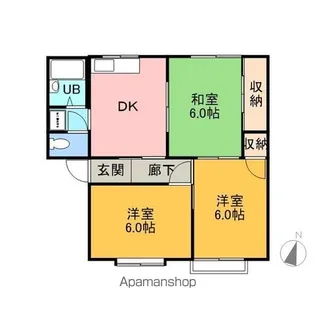 ハイツレジェンド【2階】の間取り