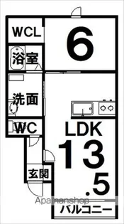 BAOBAB218【105号室】の間取り