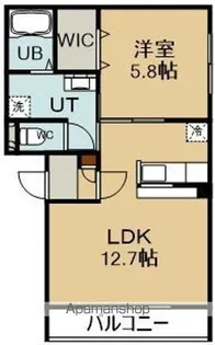 フォレスト【404号室】の間取り
