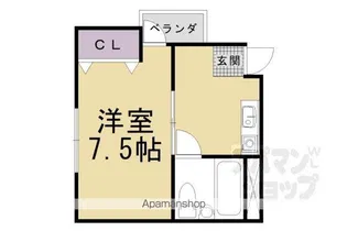 MPI’S京都山科【102号室】の間取り