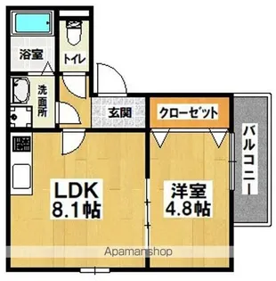 エステイトN湊【1階】の間取り