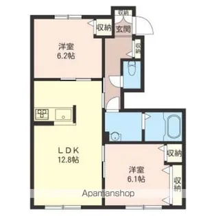 SOUJIN HILLS Ⅱ【103号室】の間取り