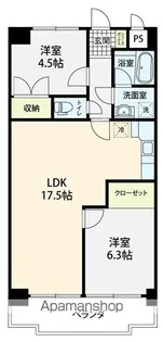 メリーレジデンス白菊【203号室】の間取り