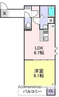 YUU黒砂【1階】の間取り