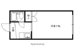 ハイツ中村【201号室】の間取り