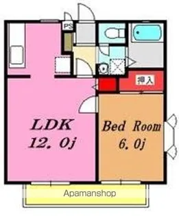 フロイディーハイツ【1階】の間取り