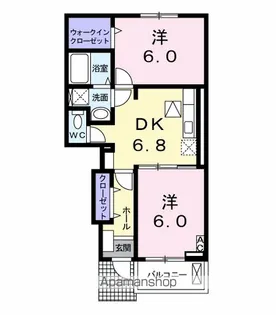 リバーサイド レジデンス【1階】の間取り