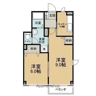 フルール【1-101号室】の間取り