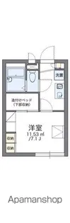 レオパレスティンカーベル【1階】の間取り