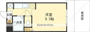 パラツィーナ甲子園口【1階】の間取り