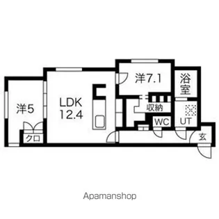COMSAP SHINSAPPORO【2階】の間取り
