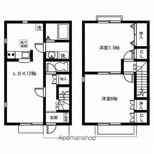 ファミール 新【A103号室】の間取り