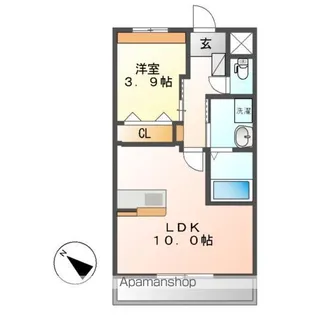 ELEANOR(エレノア)【3階】の間取り