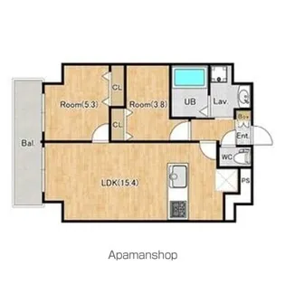 ジーグランデ三ノ輪【3階】の間取り