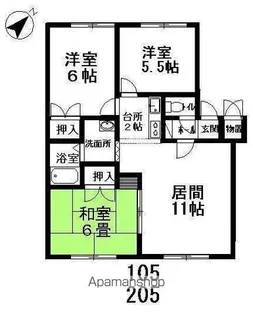 メイユールあびこ【2階】の間取り
