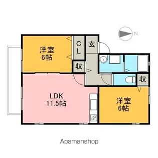 セレッソプリマベーラ【2階】の間取り