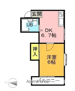 サン木ノ下【405号室】の間取り
