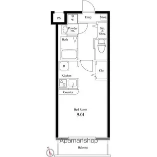 ラヴィエント浅草言問【602号室】の間取り