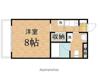 プリムヴェール聖蹟【1階】の間取り