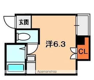 ベルフラワー御殿山【4階】の間取り