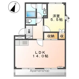 コンフォール久華Ⅱ【2階】の間取り