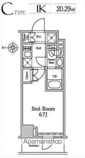 レジディア南品川Ⅱ【3階】の間取り