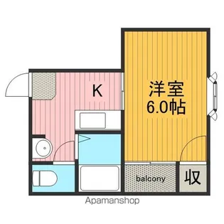 アンビエント三箇【1階】の間取り