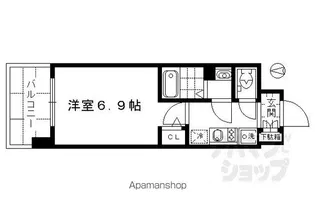 アスヴェル京都七条通【4階】の間取り