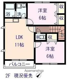 パークサイド高須【201号室】の間取り