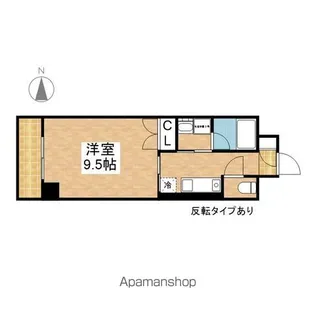 ライジングヴィラ葵【4階】の間取り
