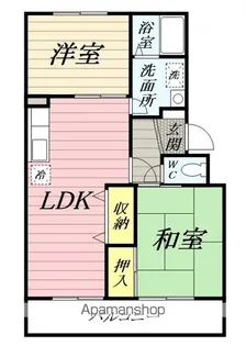 大和フジハイツ【3階】の間取り