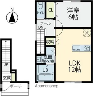 LIGNORA宮竹【203号室】の間取り