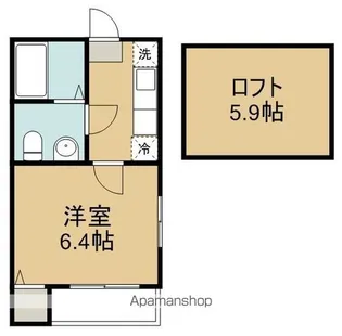 シャングリア仙台【2階】の間取り