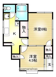 ハウスセリタC棟【1階】の間取り
