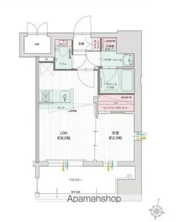 グランフォーレプライム千早【8階】の間取り